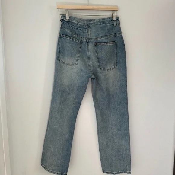 Agolde Women's Straight Leg Jeans in Light Blue - Picture 4 of 6